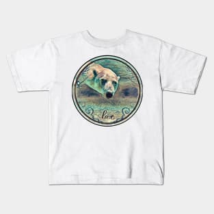 Polar bear under water Kids T-Shirt